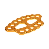safety 45kn 15 hole paw rigging plate for aerial rock climbing rope gold rock climbing rescue exploring equipment outdoor tool