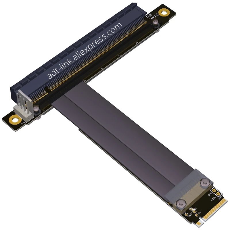 PCI E Райзер gen 3 0 32G/bps M.2 NGFF NVMe до 16X карта PCIe SATA к 4 контактному кабелю питания для