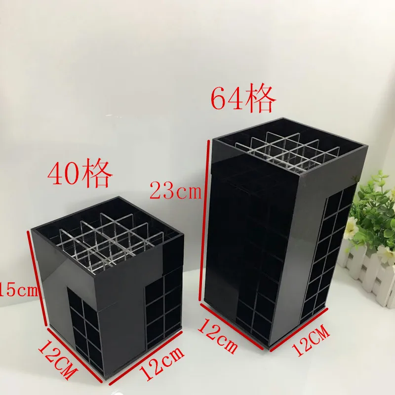 Акриловый прозрачный органайзер для макияжа вращающийся на 360 градусов 40 ячеек