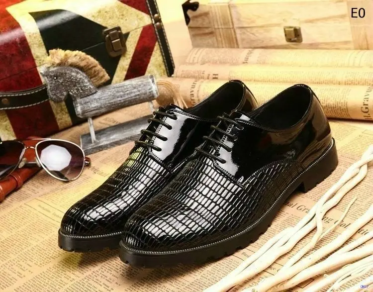 Men Litchi Grain Office&ampCareer High Quality Dress Shoes Brand 2014 Flats Lace Up 100% Genuine Leather Mens Business Oxford | Обувь
