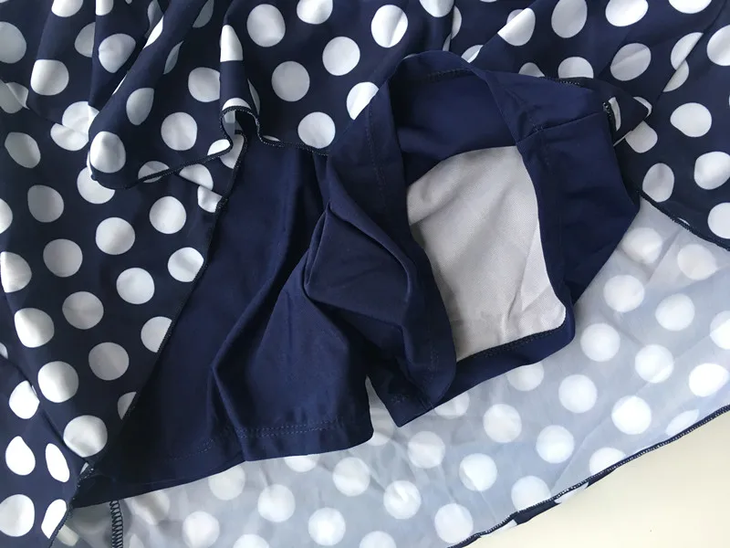 5XL размера плюс купальное платье в горошек супер летняя Купальная юбка купальная одежда танкини большой размер купальный костюм Пляжная одежда Винтаж