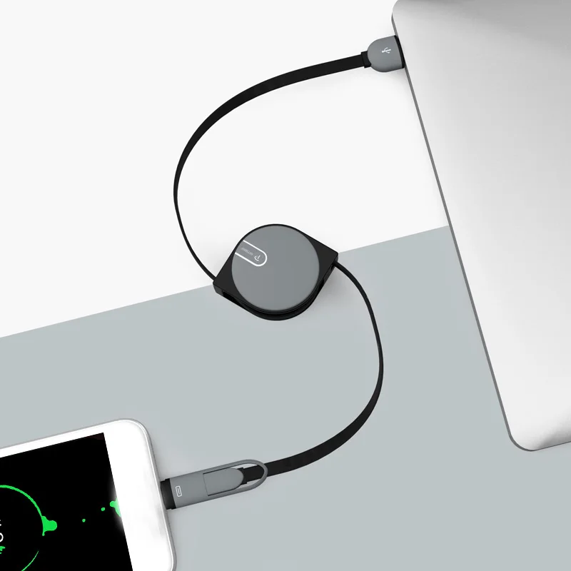 OATSBASF 2 в 1 Тип C/Micro USB кабель для передачи данных samsung s9 plus xiaomi 6x huawei p20 lite c выдвижной