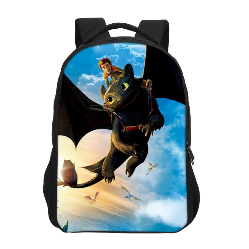 

Brand Designer Cartoon How To Train Your Dragon 3D Printing Backpacks For Boys Girls School Bags Teenage Bookbag Casual Daypacks