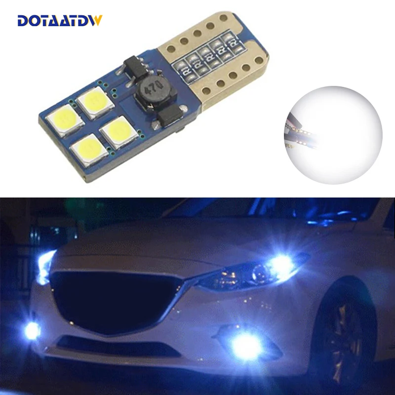 DOTAATDW 1x новый Автомобильный светодиодный T10 Canbus W5W без ошибок клиновидный