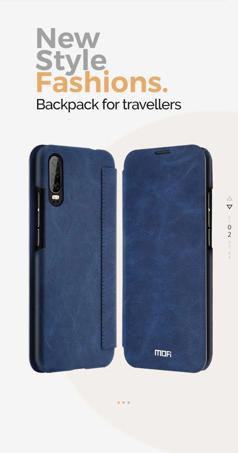 Для huawei P30 Pro Чехол Флип кожаный чехол Mofi для huawei P30 чехол P30 Lite чехол кошелек карта карман для huawei P30 Lite чехол