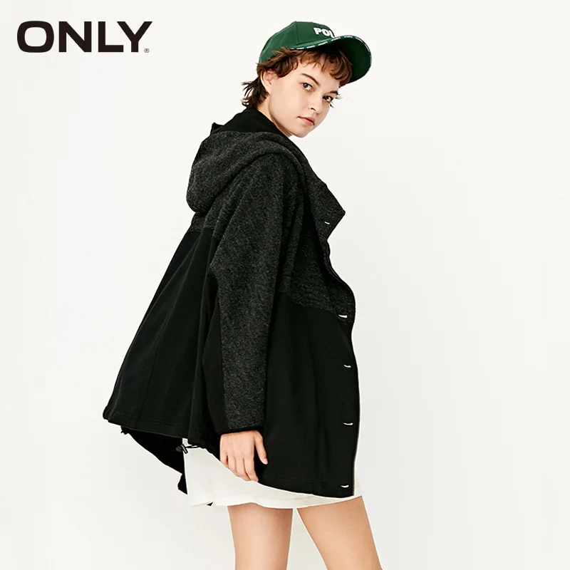 ONLY женская куртка шерстянная с капюшонам женский пиджак | 116336523 Женская одежда