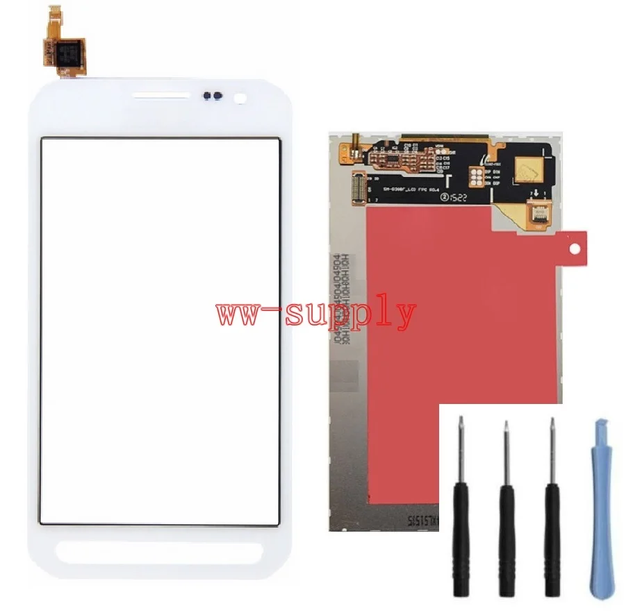 Touch Digitizer Sensor LCD Display Screen For Samsung Galaxy Xcover 3 G389 SM-G389F + Adhesive Kits | Мобильные телефоны и