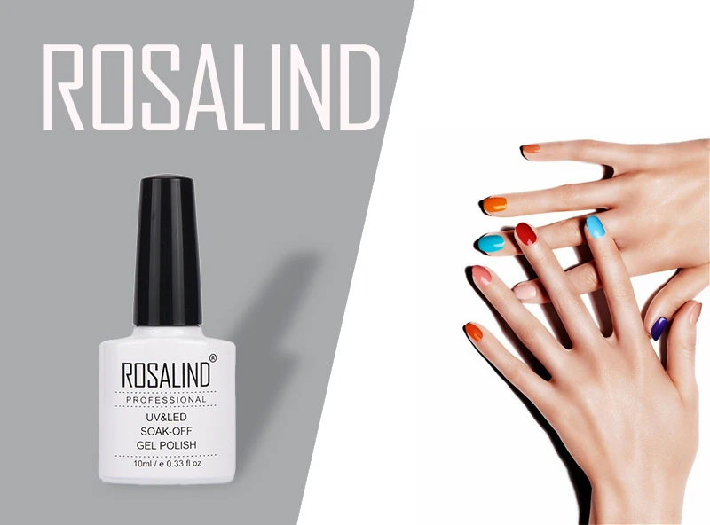 ROSALIND, 10 мл, 68 цветов, серия, Гель-лак для ногтей, Гель-лак для ногтей, гель-краска, замачиваемый, Vernis, полуперманентный, УФ-гель для ногтей