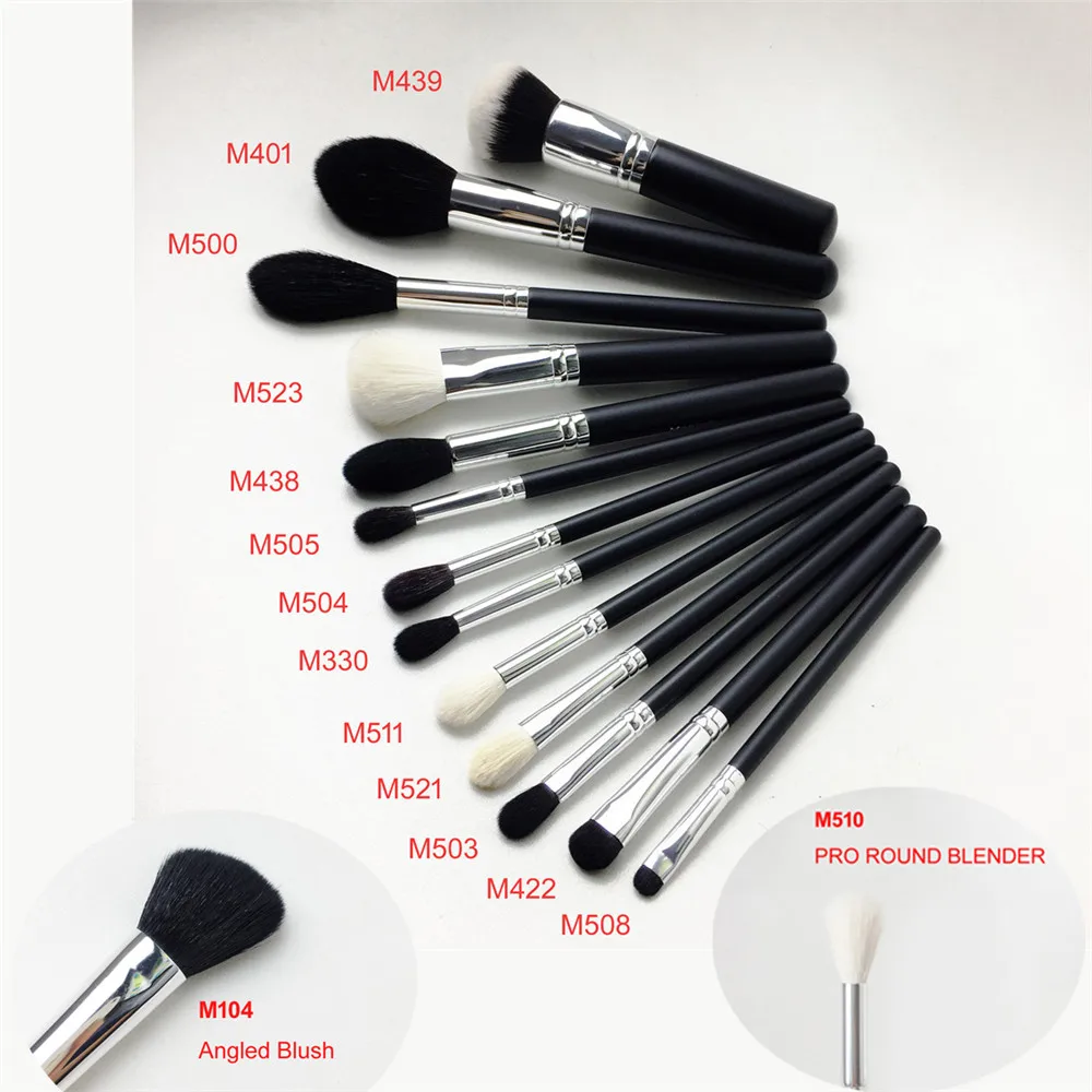 15-pieces brush set Bd Красота 14 из трех кистей(M330 104 401 422 439 438 503 504 505 508 510 511 521 523) Красота кисти для макияжа блендер инструменты - Handle Color: 15-pieces brush set