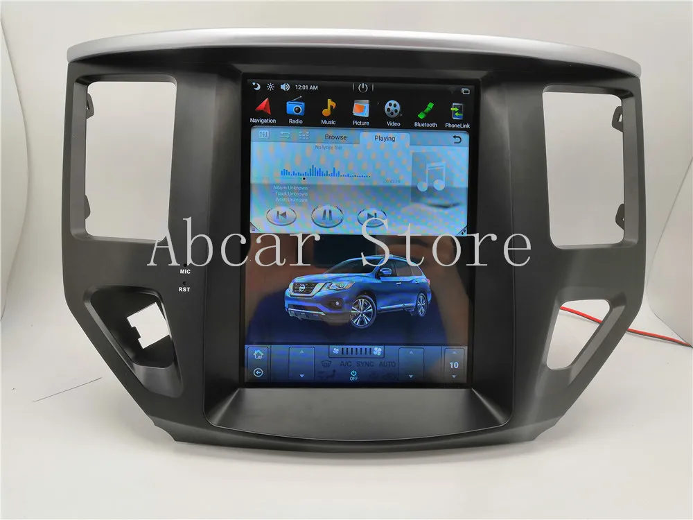 10,4 ''Tesla стиль Android 8,1 автомобильный dvd-плеер gps навигация для nissan Pathfinder 2013- стерео PX6 CARPLAY радио авто ips