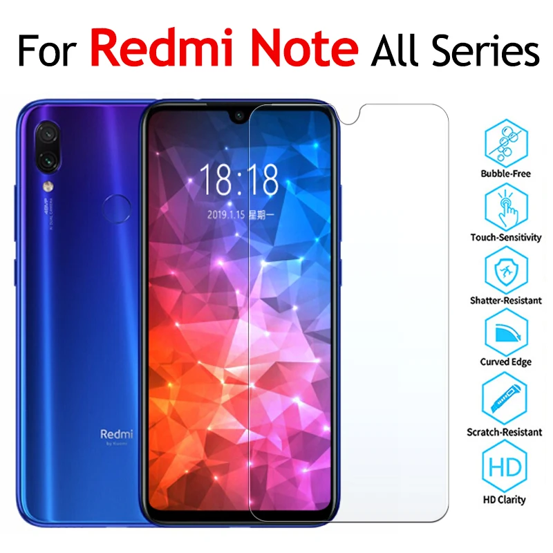 Защитное стекло 9H для Xiomi Redmi Note 7 6 5 Pro закаленное Xiaomi 4 3 4X Защитная пленка экрана |