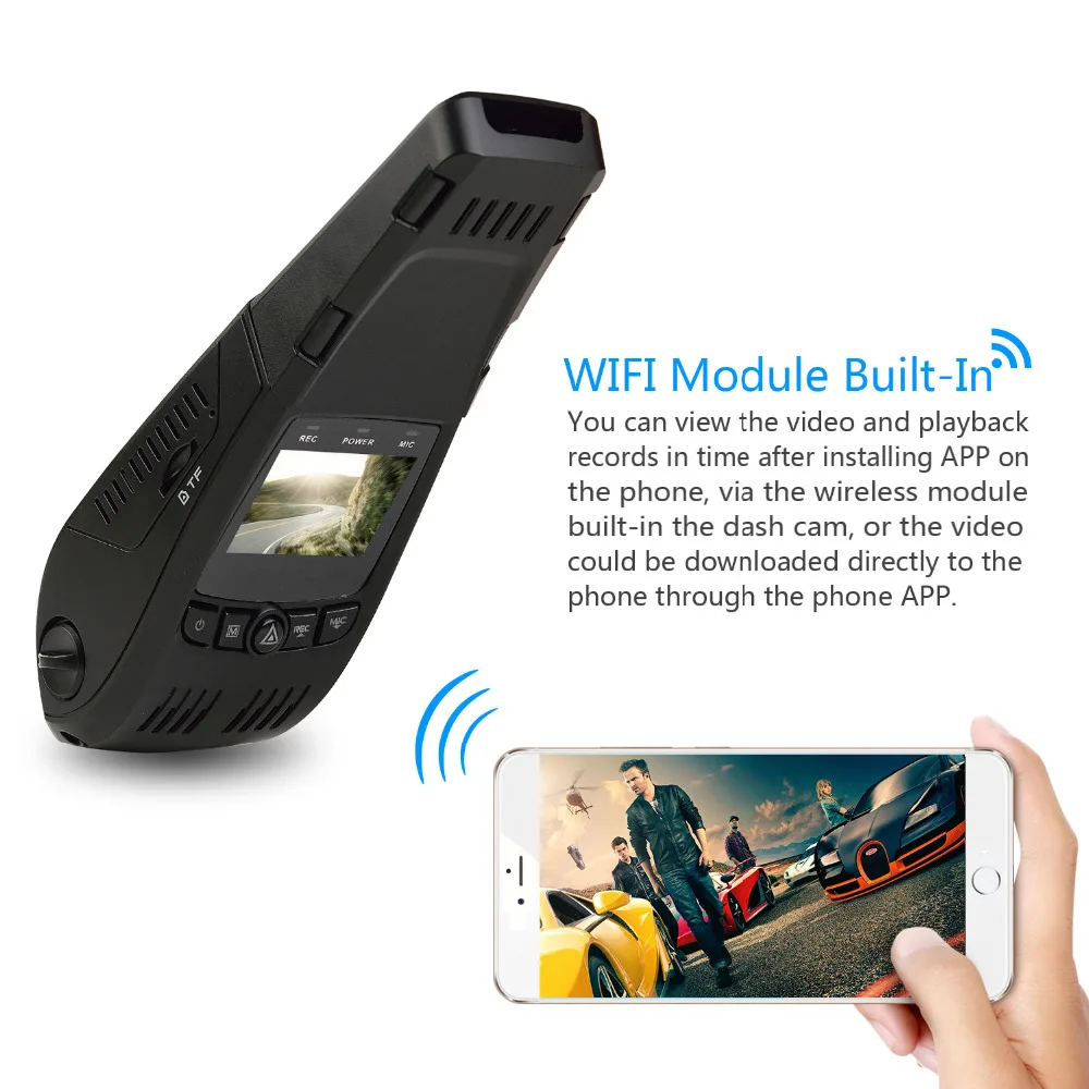 F5 Wi Fi Dash Cam Автомобильный видеорегистратор Камера Full HD 1920*1080 P приборной панели 140