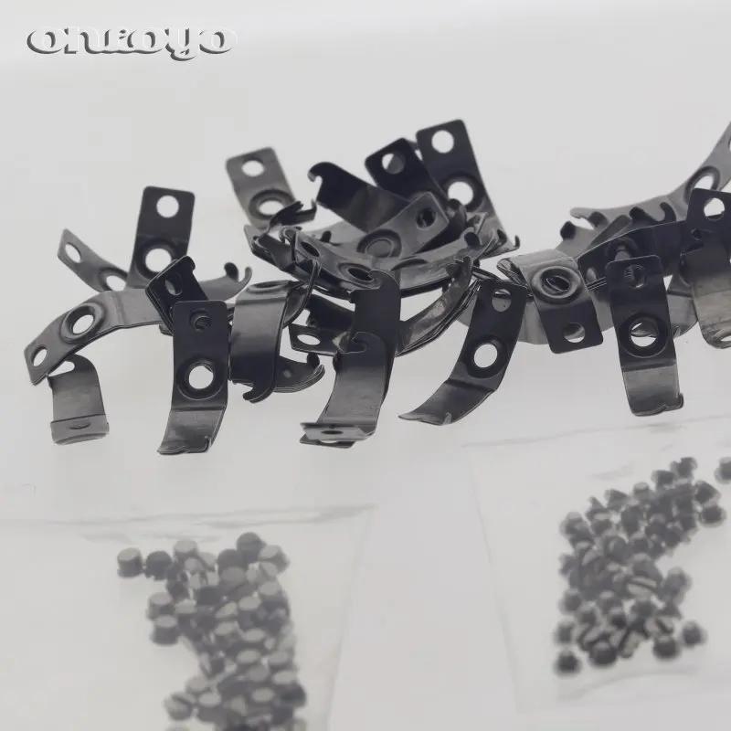 

Computer Embroidery Machine Parts ---Bobbin Case Screw Big Small 50pcs + Hook Ox Horn Iron 50pcs=50set