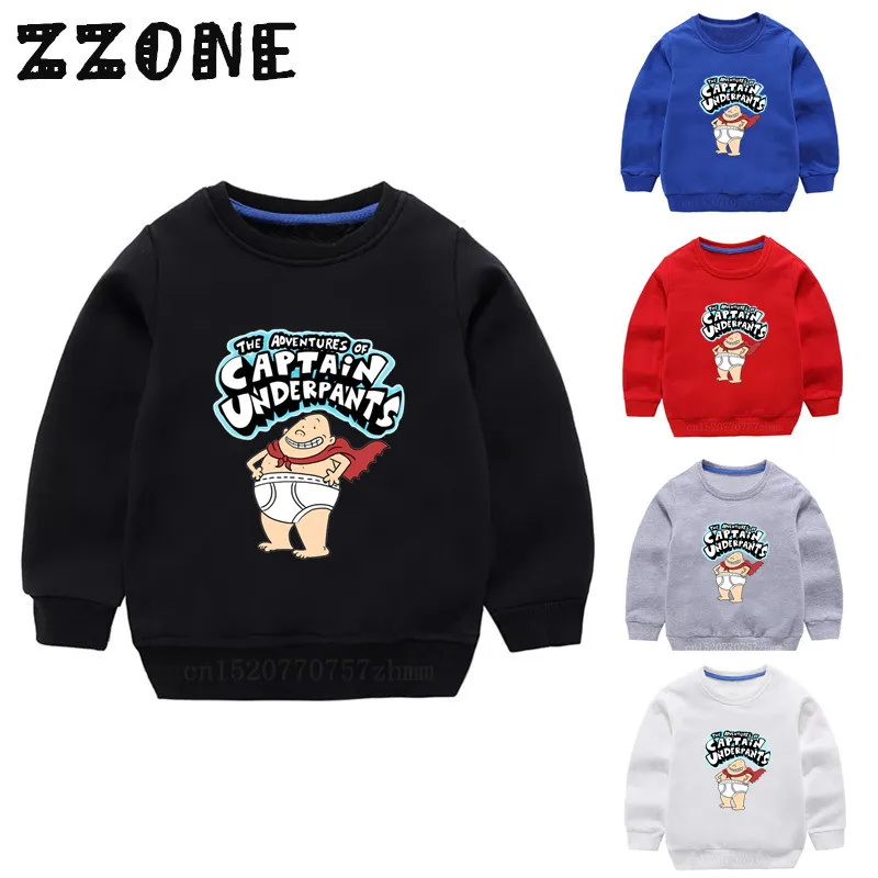 Детские толстовки детские трусы с капитаном Мультяшные детский хлопковый