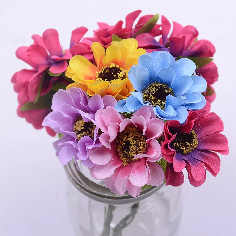 Бесплатная доставка 6 шт. 3 см шелковые букет искусственных Маков вишневые