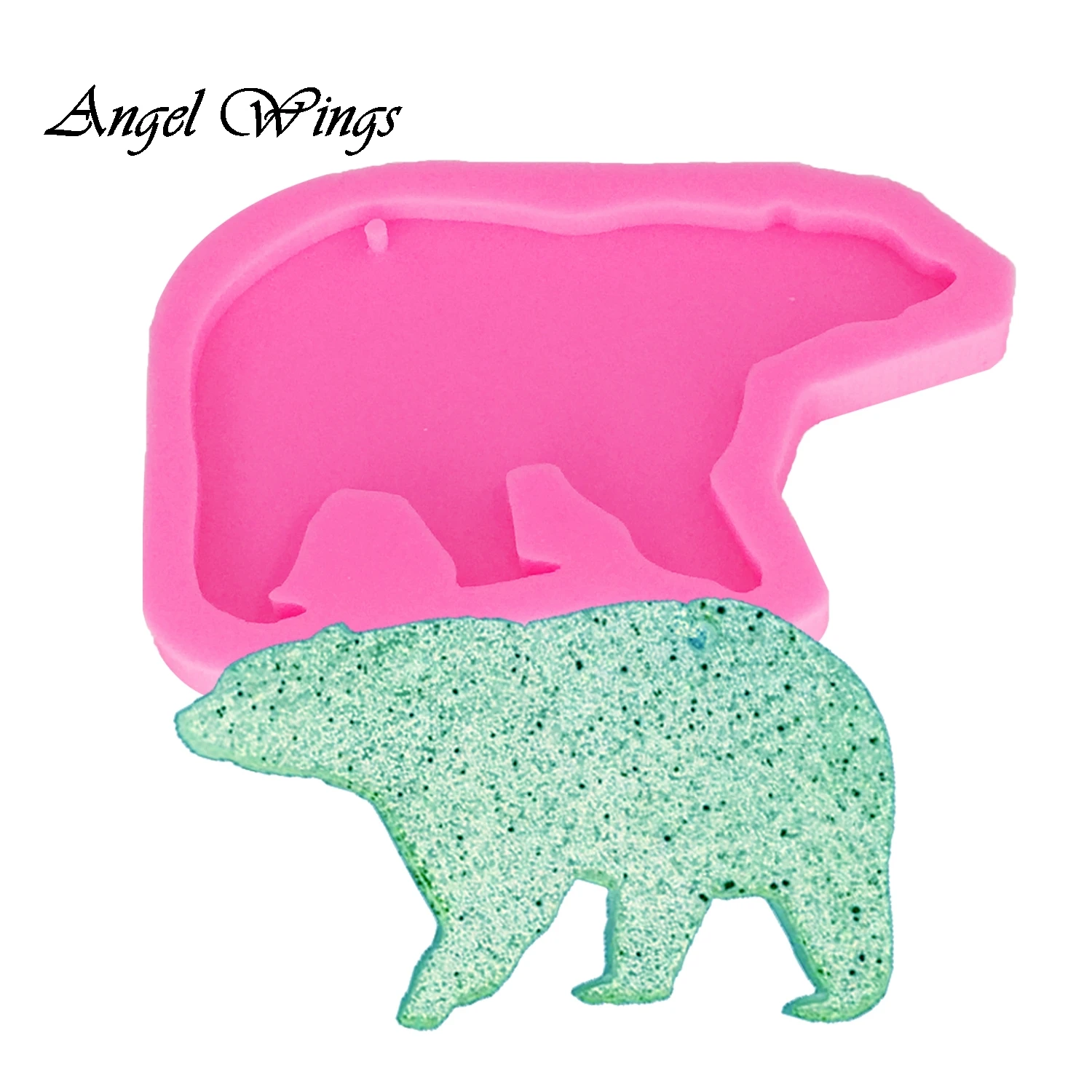 

Форма для кейчей Angel Wings силиконовая медведь