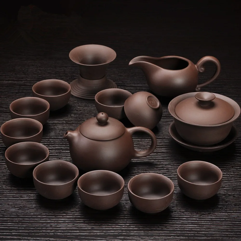 

Yixing Zisha tea set special price gift box office Kung Fu teapot cup ceramic cover bowl home coffee table decoration tea set