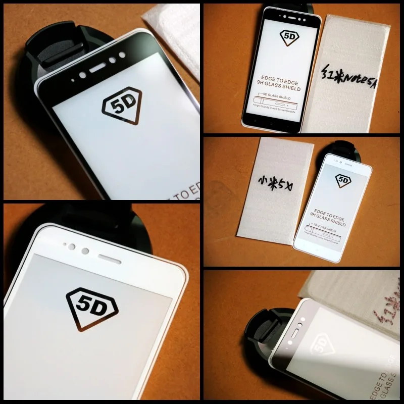 2 шт. 5D изогнутый край 4D обновление защитное закаленное стекло для Xiaomi mi A1 6 5X