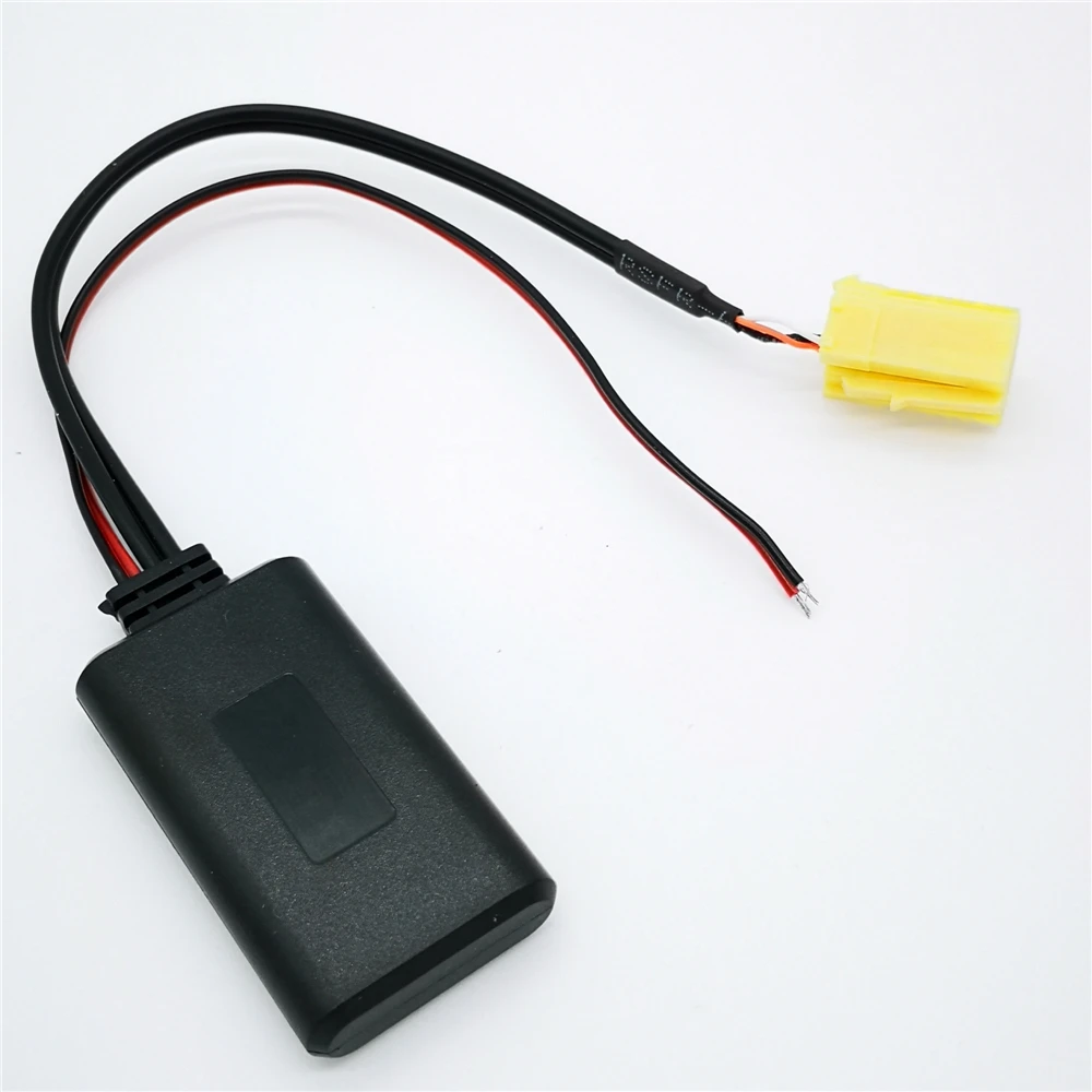 Автомобильный желтый 6Pin Mini ISO Aux in Bluetooth модуль аудио адаптер кабель для Fiat 500 Bravo