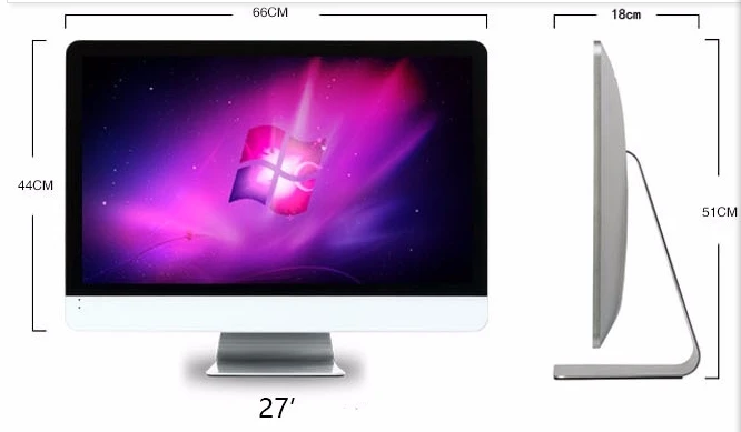 Verkauf OEM 18,5 Zoll 21,5 Zoll 23,5 Zoll 27 Zoll Core I3 I5 I7 Günstige Alle In Einem Pc/computer Desktop