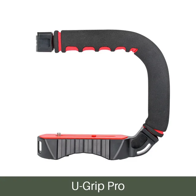 Ulanzi U-Grip Pro тройной башмак видео рукоятка для устойчивости зажимное кольцо Фото Студийный набор ж микрофон для iPhone 8 Xs Nikon Canon - Цвет: Only U-Grip Pro