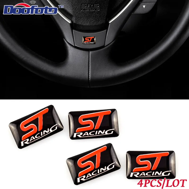 Doofoto логотип наклейки на автомобиль Стайлинг для Ford St Racing Focus2 3 Mondeo MK4 Fiesta Kuga Mustang F