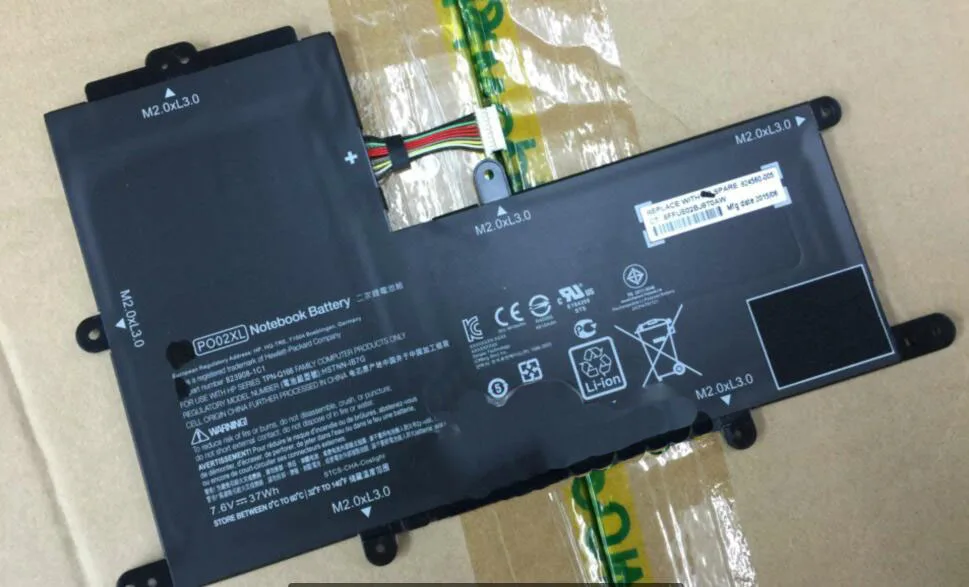 Новый оригинальный аккумулятор для планшета HP Stream 11-r000 11-y000 PO02XL 824560-005 HSTNN-DB7G 823908-2C1 823908-1C1 7,6 V 37WH Новый оригинальный аккумулятор для планшета HP Stream 11-r000 11-y000 PO02XL 824560-005 HSTNN-DB7G 823908-2C1 823908-1C1 7,6 V 37WH