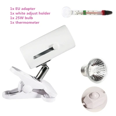 adjust white lamp 25 Вт UVA& uvb лампа УФ лампа для черепах заполняющий светильник с кальцием uvb-лампа uvb 3,0 лампы для рептилий один комплект - Цвет: adjust white lamp
