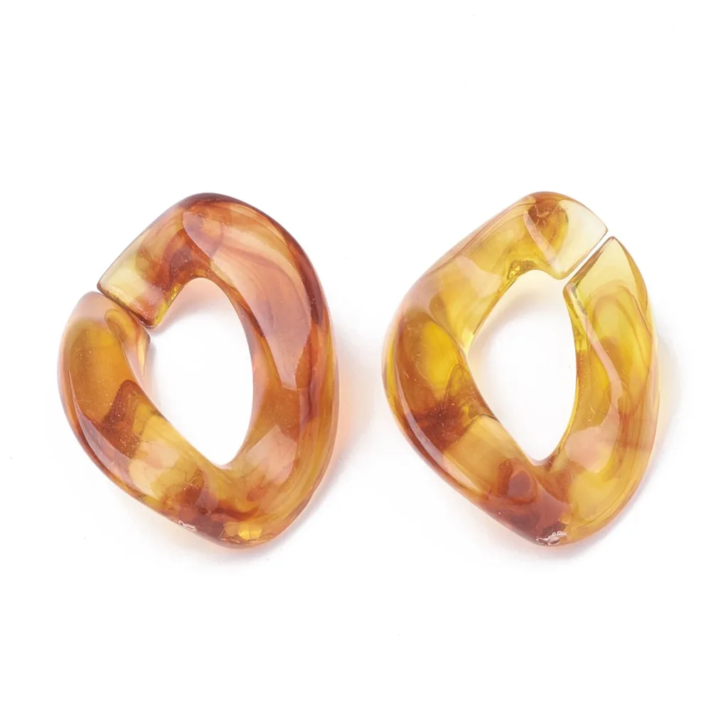 

288pcs Acrylic Chain transparent Links DIY Jewelry Earring Necklace Bracelet Charms Accessories for Jewelry Making 30x21x6mm