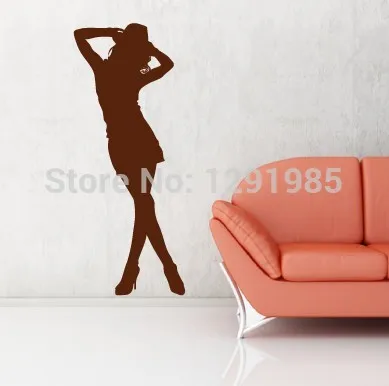 Man's Love Home Sexy Girl Club Sticker Decal Posters Vinyl Wall Decals Removable Room | Дом и сад