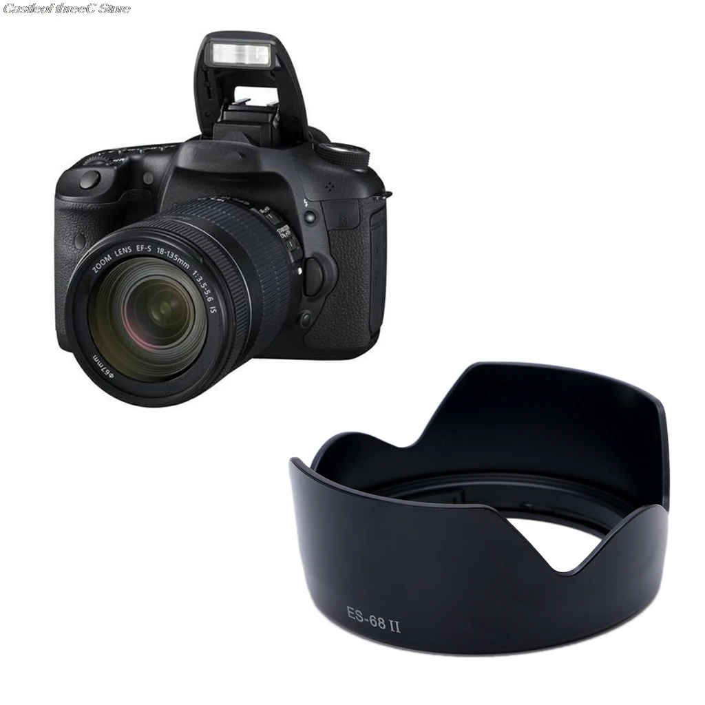 ES-68 II Bayonet Mount Lens Hood For Canon EF 50mm f/1.8 STM Petal Hot | Camera Hoods