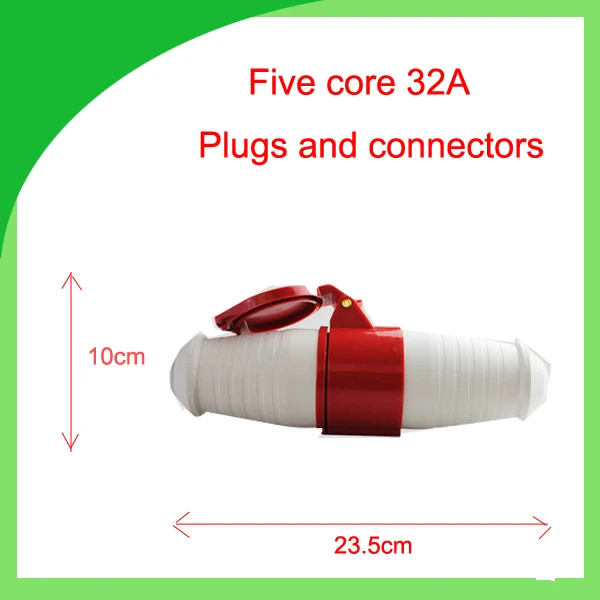 

32A 380V waterproof industrial plug and socket IP44 three phase 5pin plug and connectors