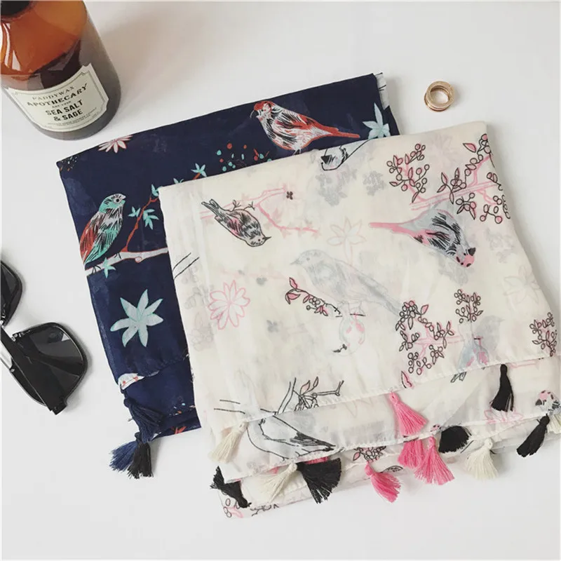 Зимний шарф Распродажа для взрослых 2018 Новый женский Модный хлопковый с принтом