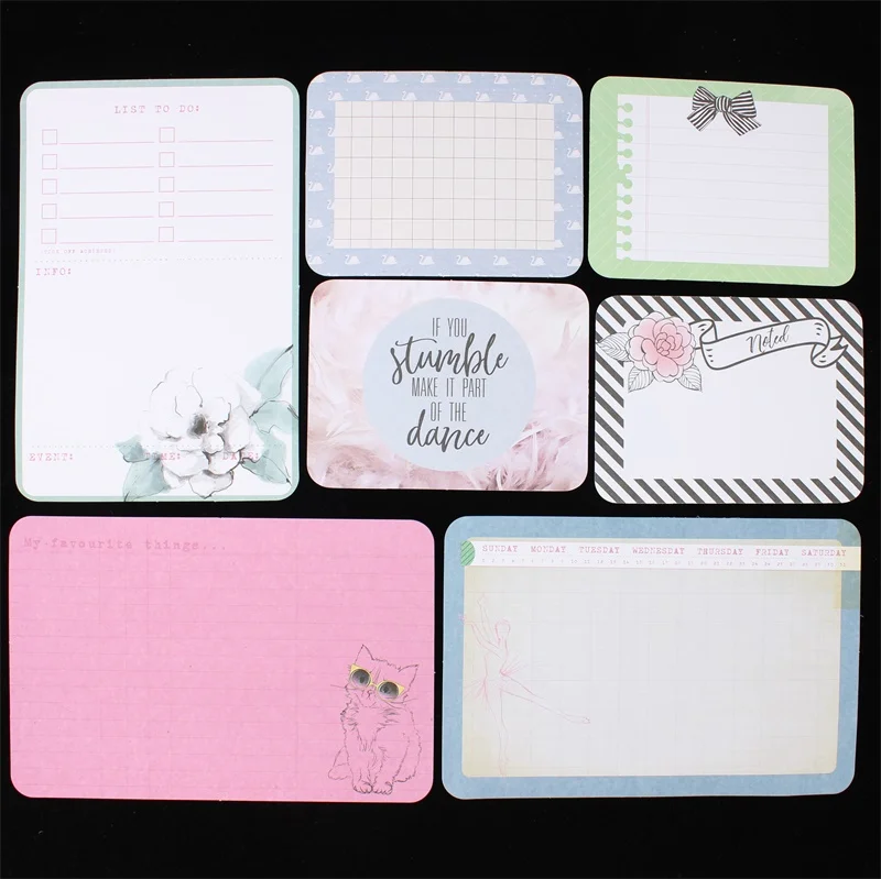 Ksccraft 40 шт. двухсторонняя печатная карточка для скрапбукинга Happy planner/изготовление