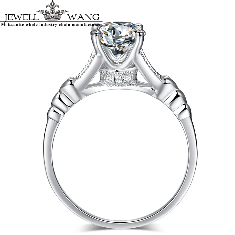 Женское Обручальное кольцо с муассанитом 1.0ct 18 к|ring for|rings for womenrings women 18k |