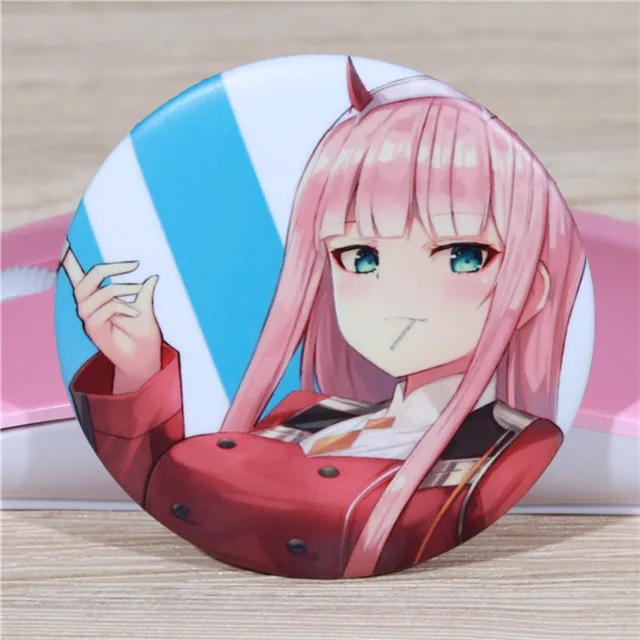 FFFPIN 5,8 см брошь Русский мультфильм нагрудник в FRANXX Zero Two 02 значок Милая булавка монета значок ткань рюкзак Декор - Окраска металла: Model C