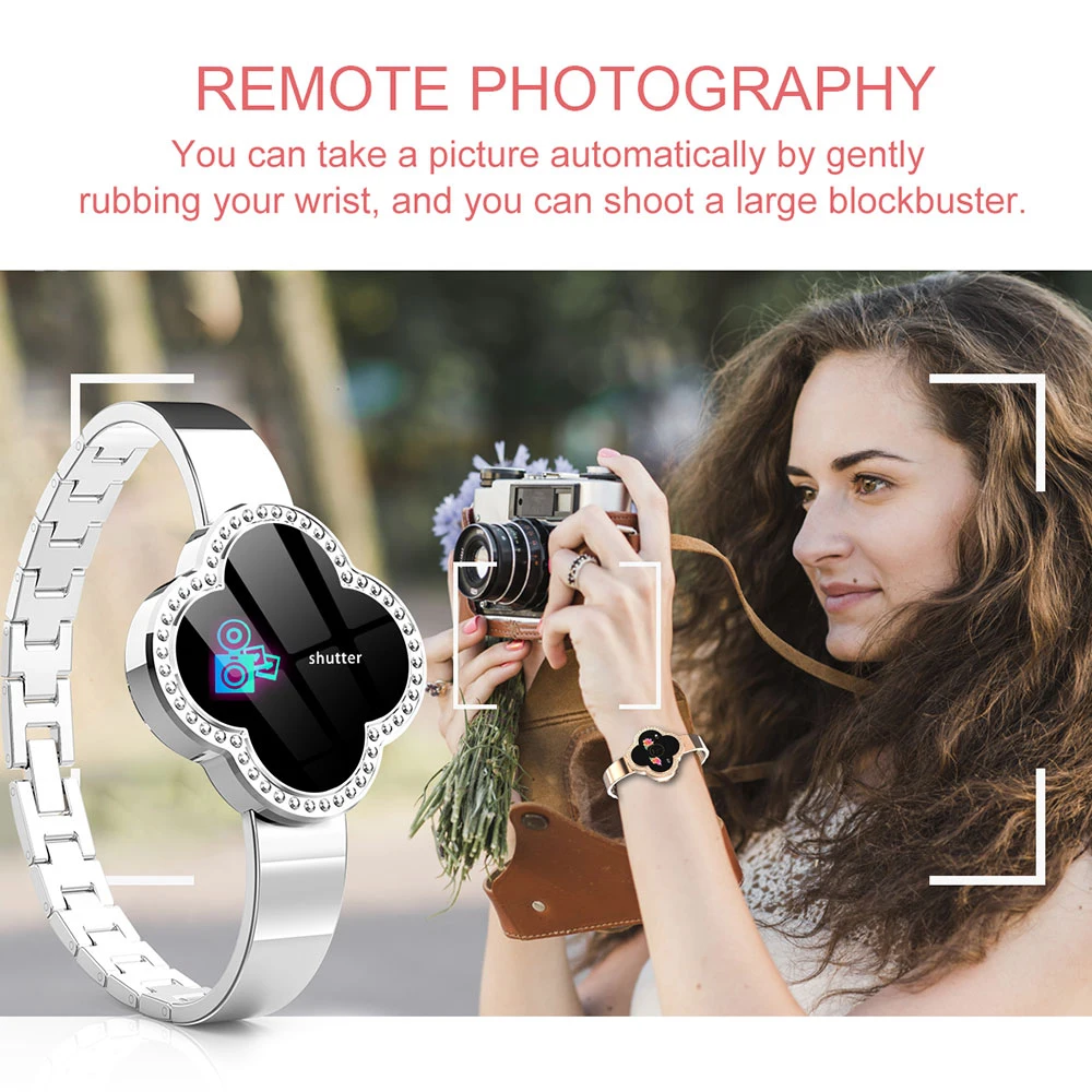 S6 цветной экран Смарт браслет монитор сердечного ритма четырехлистный клевер