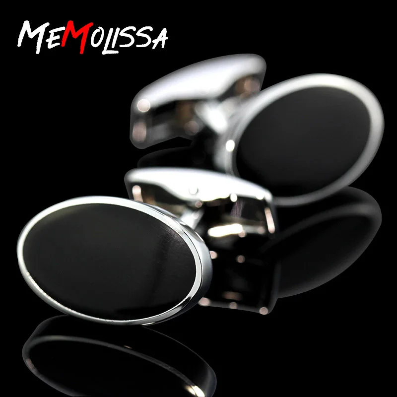 Новые черные овальные опаловые запонки MeMolissa 2018 свадебные роскошные