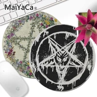 maiyaca witchcraft logo customized laptop gaming round mouse pad comfort small round mouse mat gaming mouse pad for dota2 lol