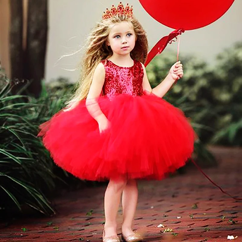 girls sequin dress girl prom dresses toddler princess costume kids party clothes 2019 baby summer for children | Детская одежда и