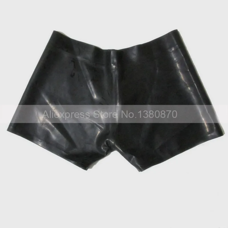 

Low Waist Male Rubber Latex Shorts Tight Boxer Sport Panties S-LPM007