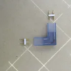 Угловой коннектор L-образной формы, 2-контактный разъем с медной иглой для одноцветных светодиодных лент 110, 220, 5050, 3014, 2835 в