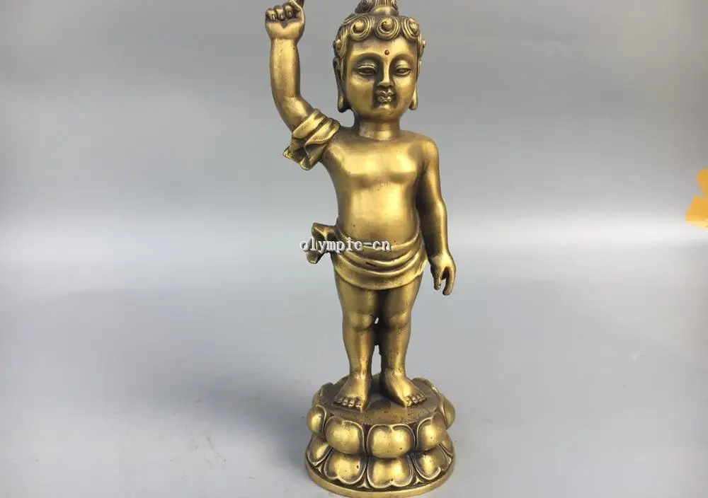 11 'ɼlassica латунь резные фигурки в буддистском стиле принц для мальчиков статуя