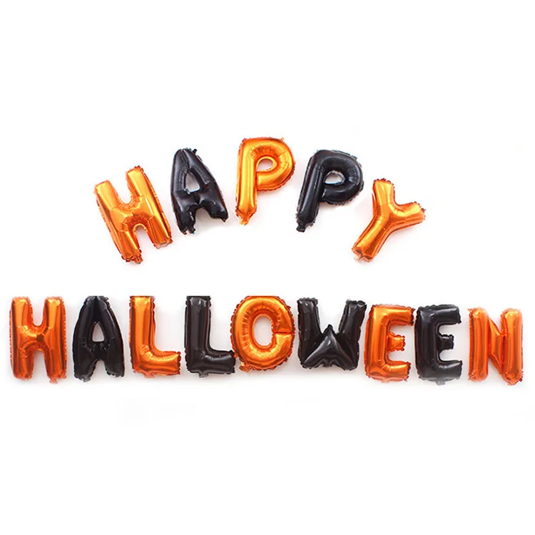Omilut Halloween Balloon Aluminium Foil Balloons Black Bat Happy Party Ghost Festival KTV Bar Decorat | Дом и сад