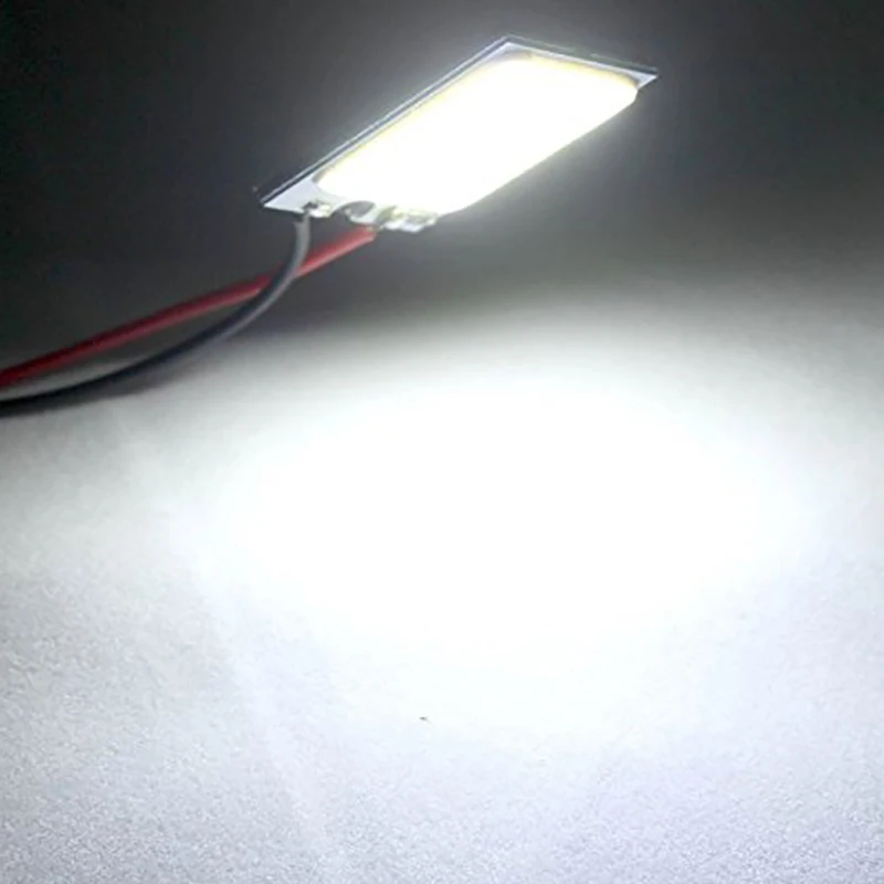 4 шт. супер белый 3 Вт COB 18 SMD Светодиодная панель купольная лампа автомобильная