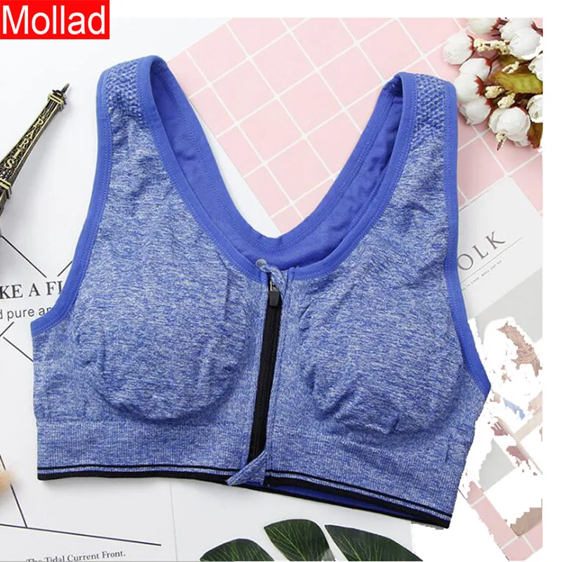 Новая мода Бесшовные молния бюстгальтер плотно дышащий жилет без стального