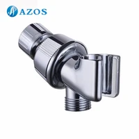 adjustable hand shower arm mount with 12 ips brass swivel ball connector showerhead holder chromebrushed nickel