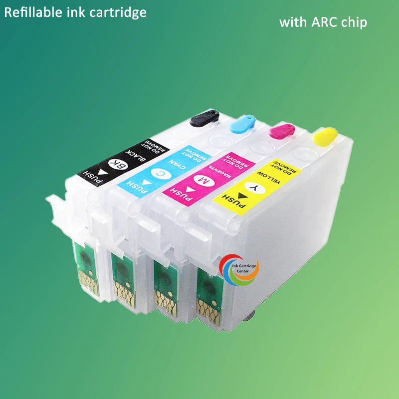 

CISSPLAZA 5sets NEW empty Refillable ink cartridge compatible for epson WF-2010W 2540wf 2510WF 2520NF 2530WF T1621 T1631