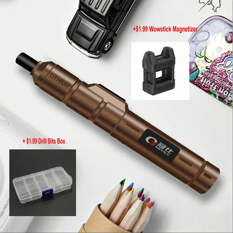 Wowstick 1S 1FS стиль 13 нм супер мощность мини электрическая отвертка 1300AMH Lthium батарея с