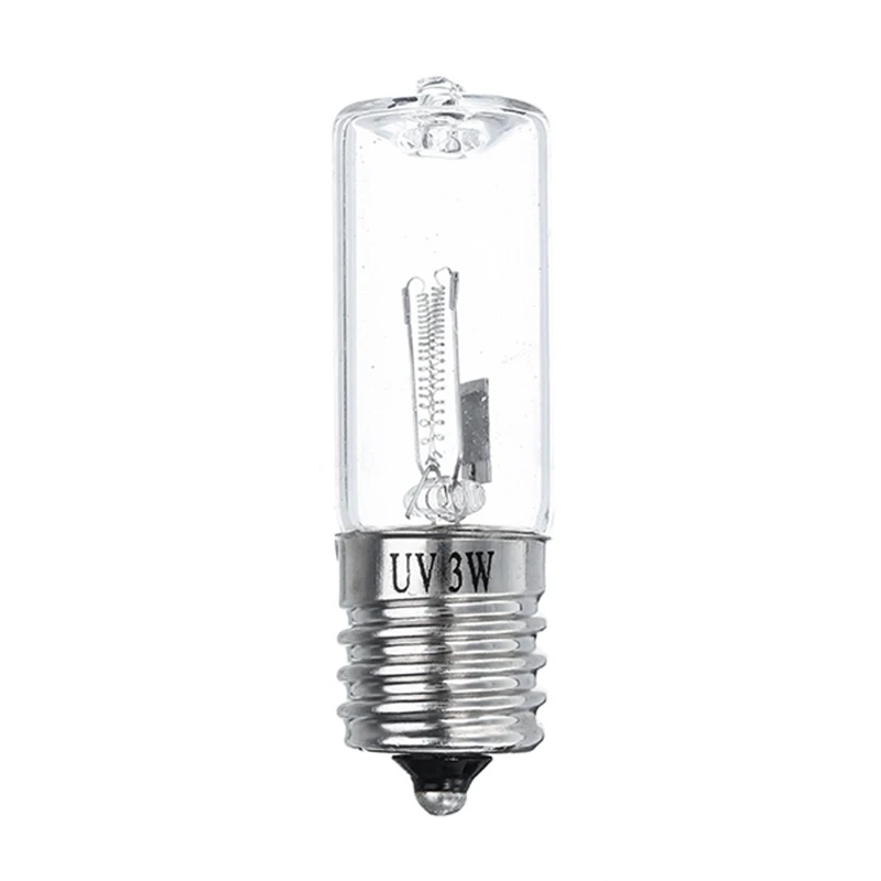 E17 3 Вт 185nm UVC ультрафиолетового излучения UV светильник лампочка лампы дезинфекции